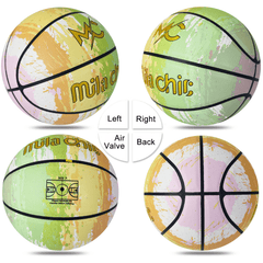 Indoor Basketball - Original Cool Design Basketball for Men, Women - Official Size 7 (29.5”) with Pump and Bag