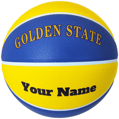 Personalized Indoor/Outdoor Basketball NBA Team Golden State Size 5 - 27.5”, Size 6 - 28.5” and Size 7 - 29.5”